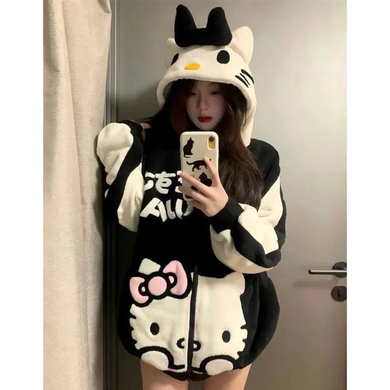 Hello Kitty Cozy Fleece Hoodie In Kawaii Shop