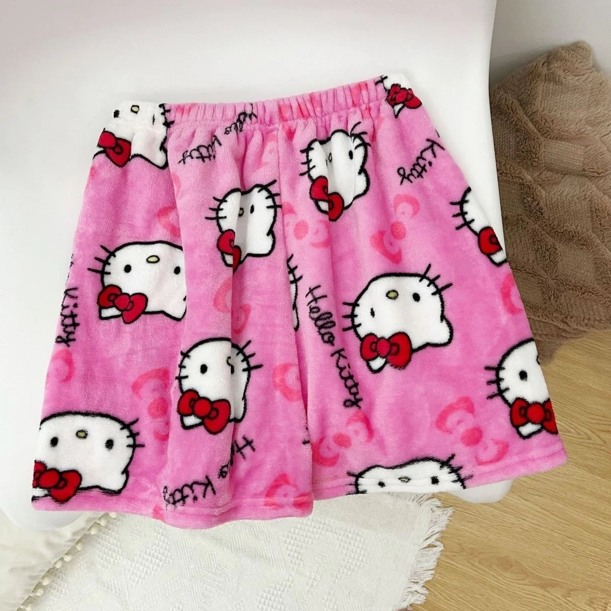 Fluffy pyjama shorts sale