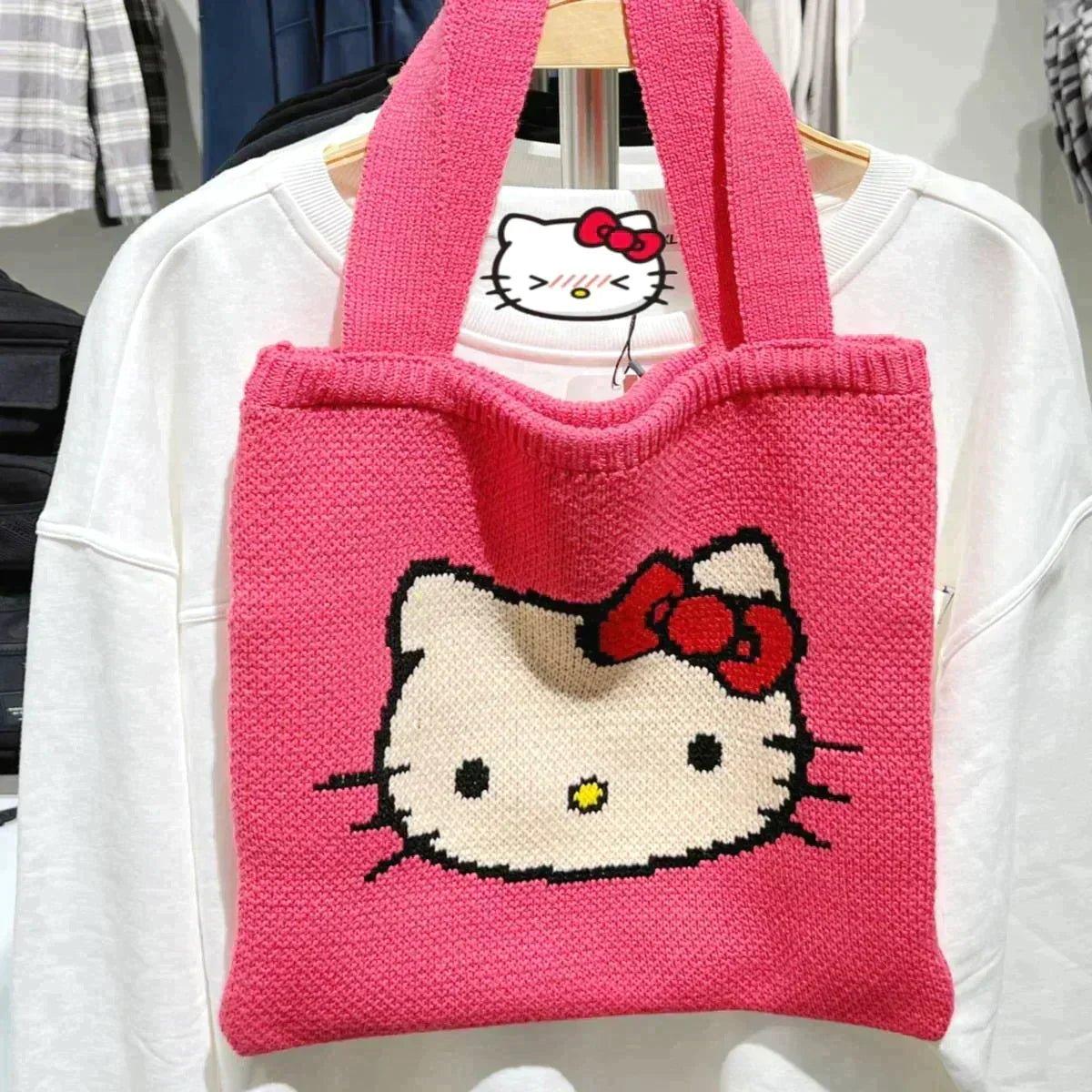 Hello Kitty Knitting Tote Bag In Kawaii Shop