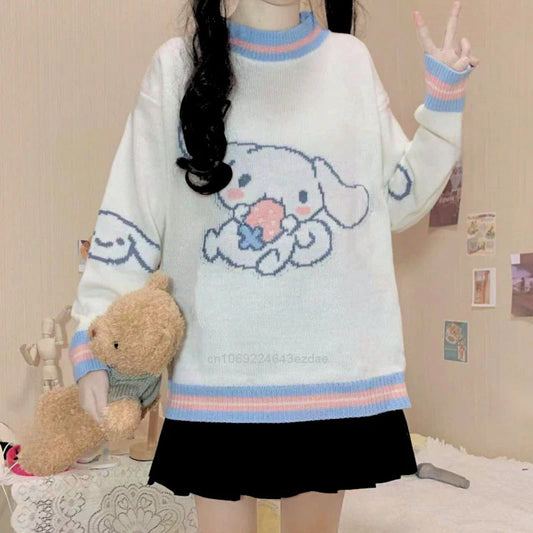 Cinnamoroll Strawberry Knitted Sweater