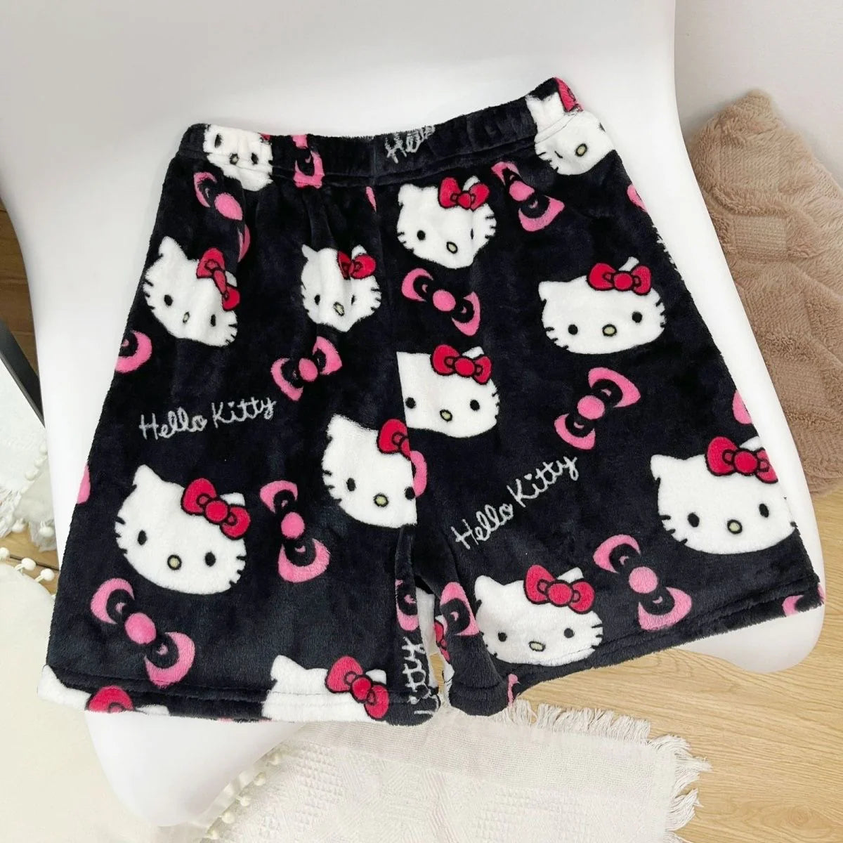 Hello Kitty Fluffy Pyjama Shorts In Kawaii Shop