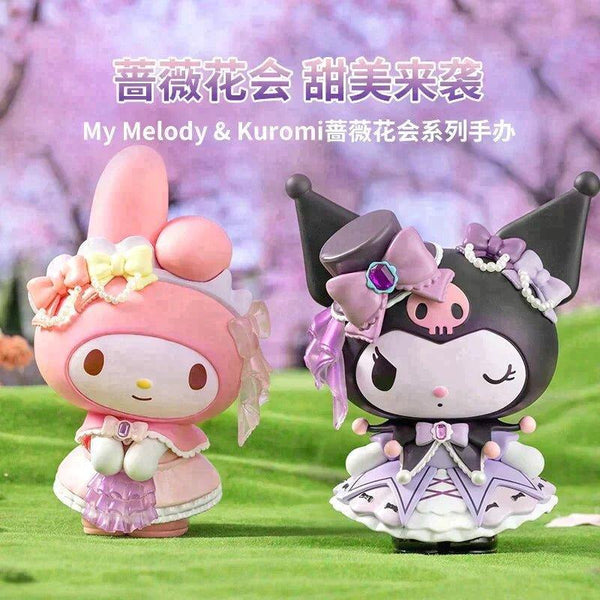 Figurines My Melody Et Kuromi - Lot De 5 Pour Décoration Gâteau Anniversaire - Collection Sanrio